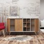 Prava Sideboard - Eiche/weiß