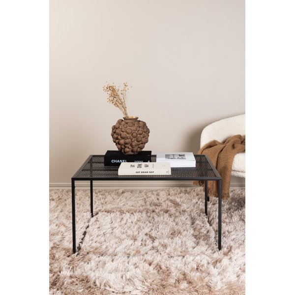 Netz Couchtisch 80 x 80 cm - Schwarz