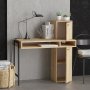 Dora Schreibtisch Eiche/Schwarz - 102 x 45 cm