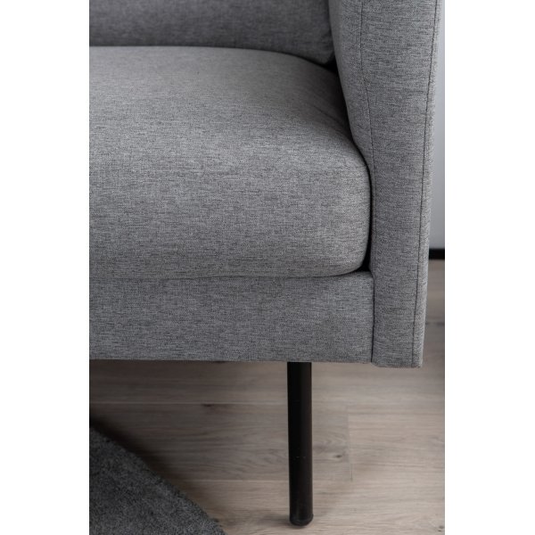 Sessel Eden - Stahlgrauer Stoff