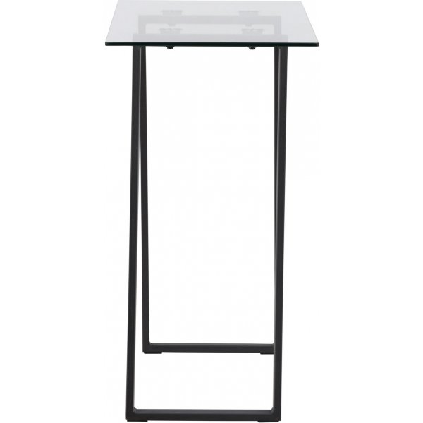 Horten Relieftisch 100 x 40 cm - Schwarz/Transparent