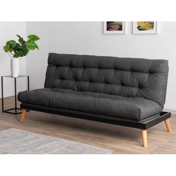 Schlafsofa Saki - Dunkelgrau