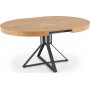 Mercy Esstisch 120-160 x 120 cm - Eiche/Schwarz