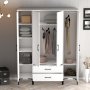 Kumsal Kleiderschrank 11 Weiß