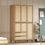Ocean-Kleiderschrank - Walnuss/Eiche