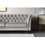 Sofa Chesterfield 3-Sitzer grau - Henry