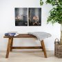 Barcelona Bank 90 cm - Teakholz