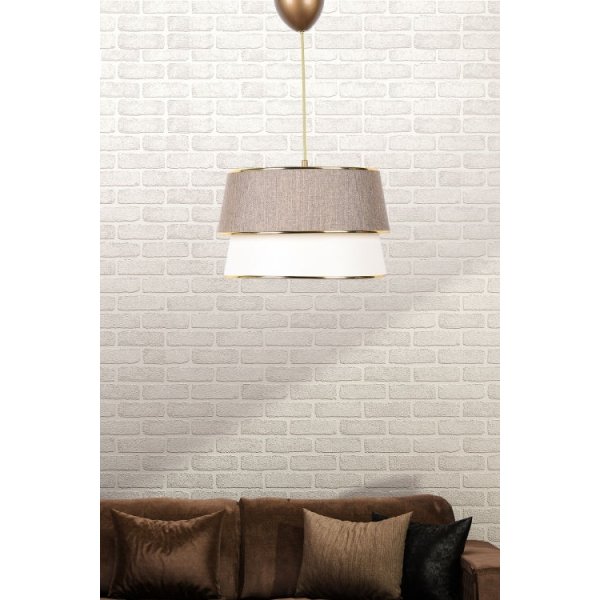 Retro-Deckenlampe mit goldenen Details