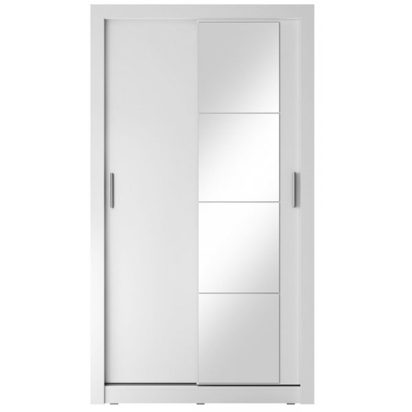 Mervyn Garderobe mit Schiebetüren und Stauraum D120 cm - weiß