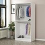 Larett Kleiderschrank 90 cm - Weiß