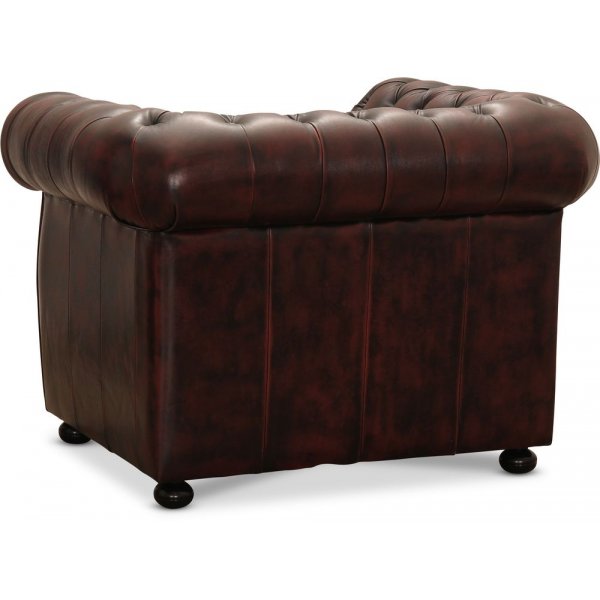 Dublin Chesterfield Sessel - Leder Oxblood