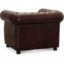 Dublin Chesterfield Sessel - Leder Oxblood