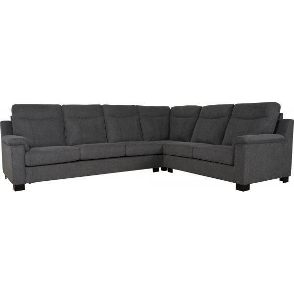 Ecksofa Salem aus dunkelgrauem Stoff